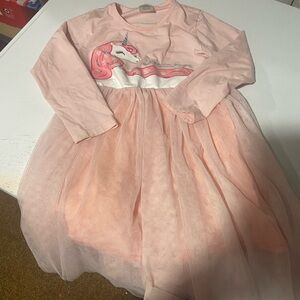 Pink Unicorn Dress for Kids size 6-7